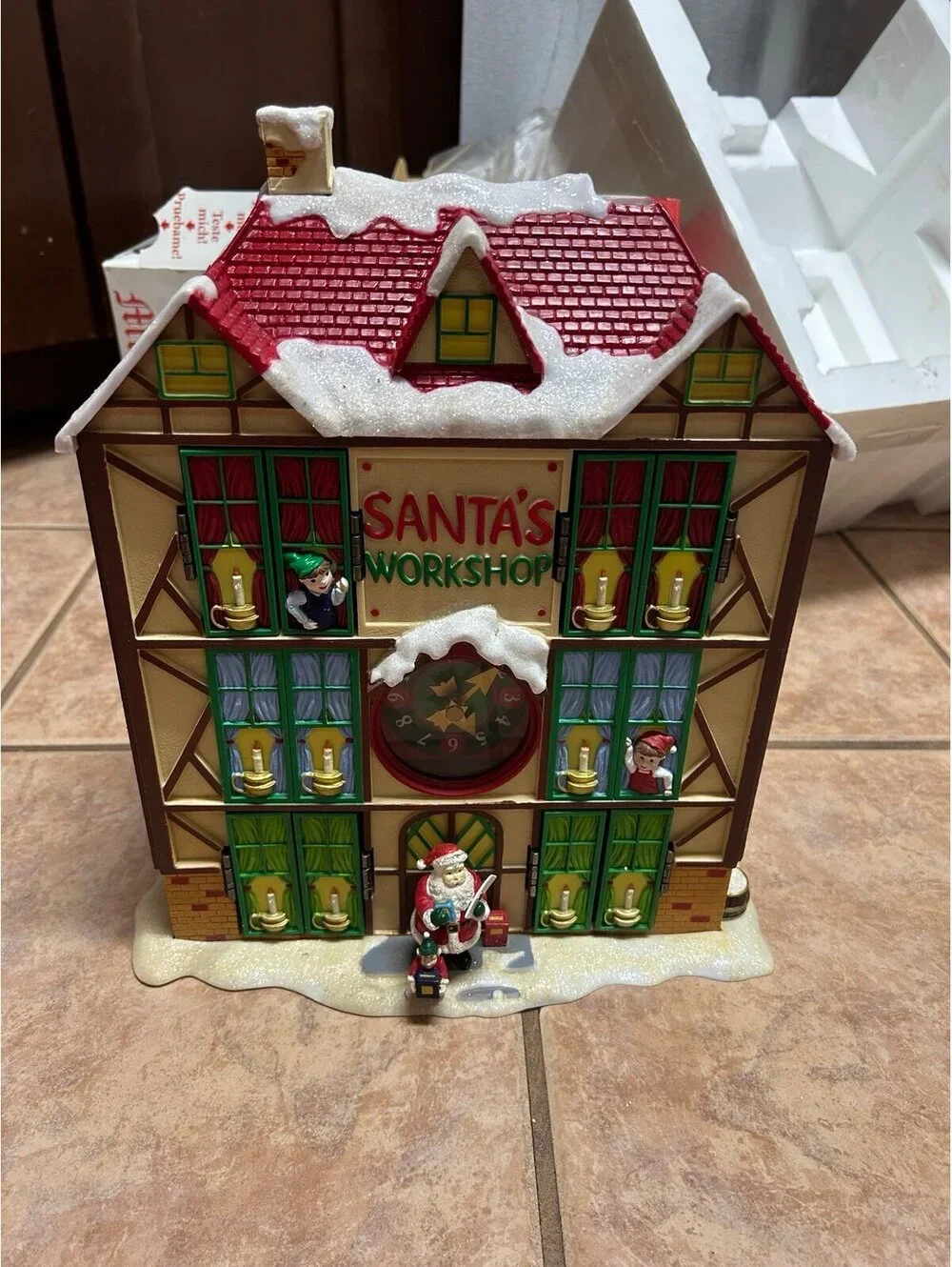 Vintage Mr. Christmas Symphony Surprise Santa’s Workshop Animated Musical